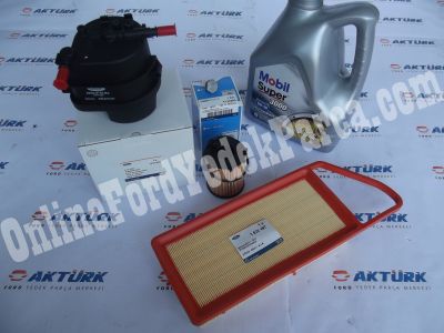 Fiesta 2002 - 2008 Arası <br> Mobil 5w 30 4 Lt , Orjinal Mazot Filtresi , Orjinal Hava Filtresi , Orjinal Yağ Filtresi , Kartel Tapası