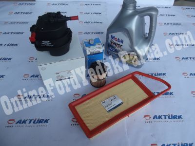 Fiesta 2002 - 2008 Arası <br> Mobil 5w 30 4 Lt , Orjinal Mazot Filtresi , Orjinal Hava Filtresi , Orjinal Yağ Filtresi , Kartel Tapası