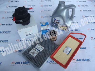 Fiesta 2002 - 2012 Arası <br> Mobil 5w 30 4 Lt , Orjinal Mazot Filtresi , Orjinal Karbonlu Polen , Orjinal Hava Filtresi , Orjinal Yağ Filtresi , Kartel Tapası