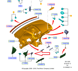 Fiesta 2008 ve Üzeri Eşya Saklama Kol Braketi (8A61 A116A76 AC3YYW) - 4
