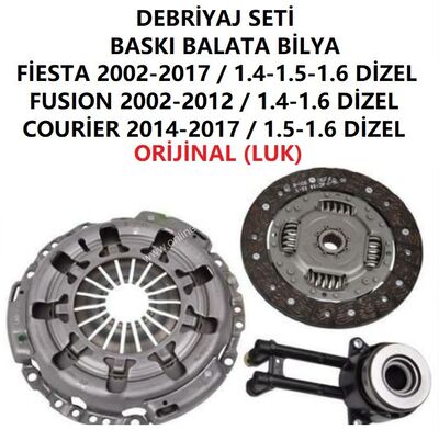 FORD FİESTA-FUSION-COURİER DEBRİYAJ SETİ (BASKI BALLTA BİLYA) 8V21 7C623 DA